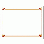 Set de table papier blanc motif Maxim marron 31x43cm - par 2000