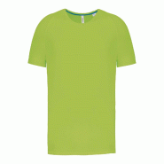 T-shirt de sport à col rond recyclé homme Lime L 100% Polyester - L vert 3663639097000