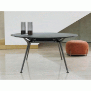 Table de réunion ronde Arkitek en stratifié compact ? Actiu