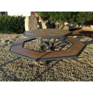 Table pique-nique octogonale compact gamme Horizon Table pique-nique octogonale compact gamme Horizon