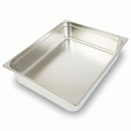 VERTES Récipient GN 2/1 Gastro Norm (profondeur 150 mm sans couvercle, résistant à des températures comprises entre -40 °C et +300 °C) - inox FD
