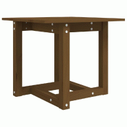 VidaXL Table basse Marron miel 50x50x45 cm Bois massif de pin Modèle Patio Upsilon Plus - 822175