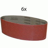 Bandes abrasives 76 x 533 mm g80 - lot de 6 pour ponceuse g58146 Bandes abrasives 76 x 533 mm g80 - lot de 6 pour ponceuse g58146