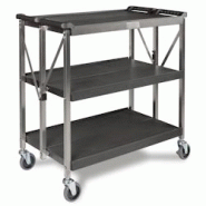 Chariot De Service Pliable - Pujadas - noir P642100 Chariot De Service Pliable - Pujadas - noir P642100