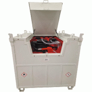 Cuve réservoir Diesel-Gasoil en métal 980 L - Pompe 230 V et pistolet automatique MW Tools TDCM1000230_0