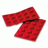 Deco'Relief Moule en Silicone 15 Tiers de Flans ⌀ 50 h 14 mm - DR244A Deco'Relief Moule en Silicone 15 Tiers de Flans ⌀ 50 h 14 mm - DR244A