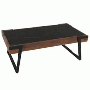 Décoshop26 - Table basse table de salon 43x120x64 cm pierre frittée aspect marbre bois noir marron foncé 04_0008447 - marron 3000262566716 Décoshop26 - Table basse table de salon 43x120x64 cm pierre frittée aspect marbre bois noir marron foncé 04_0008447 - marron 3000262566716