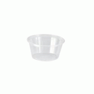 ECOLOMIQUE - 125 Pcs - Pot plastique PET transparent - 100 ml, Diam: 7,4 cm, Hauteur: 3,5 cm - ECO209POPET3 - transparent plastique ECO209POPET3 ECOLOMIQUE - 125 Pcs - Pot plastique PET transparent - 100 ml, Diam: 7,4 cm, Hauteur: 3,5 cm - ECO209POPET3 - transparent plastique ECO209POPET3