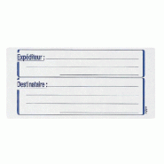 Étiquette expéditeur / destinataire - 64x133mm - par 48 - imprimante laser ou jet d'encre, copieur, écriture manuelle