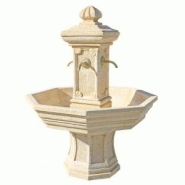 Fontaine adonis ocre en pierre reconstituée, h 155cm framusa - 253035-ocre-sans décor
