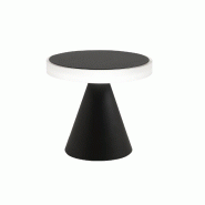 Lampe De Table Led Fabas, Lumière Neutre 8 W 750 Lm 3000 K, Structure En Métal Et Méthacrylate Avec Commande Tactile, Couleur Noire - Fabas Luce -