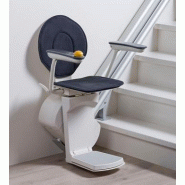 Monte-escalier droit - design ergonomique et discret, intérieur et extérieur -  Otolift Jade Onyx