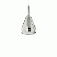 Ofelia S/11 Mini Suspension En Verre Borosilicate Chromé Miroir Avec Douille G9, Câble De 3 Mètres - Gea Luce - argenté OFELIA S/11 MINI - CROMO S