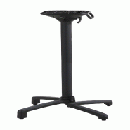 Proloisirs Pied Eva X4 Md Central Alu Abattant Autostabilisant 40 cm X 40 cm X 108 cm - Noir - noir aluminium AG0037