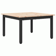 VidaXL Table basse Naturel 60 x 60 x 36 cm Bois de pin massif Modèle Zenith Advance - 892759