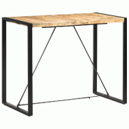 VidaXL Table de bar 140x70x110 cm Bois de manguier massif Modèle Sirius - 285957