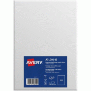AVERY 10 étiquettes d'affichage enlevables blanc mat, format A3 (10 feuilles / cdt) - 5014702086090