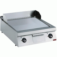 Diamond - Plaque de cuisson électrique lisse avec plaque au chrome dur "80 µm" -TOP- - réf. E22/PLCD8T-230/3--N - gris inox AKS-E22/PLCD8T-230/3--N
