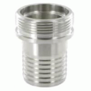 Douille maçon mâle inox à ligaturer - YMAMLGIX050 - Dimension DN 50, Raccord vigneron/vinicole