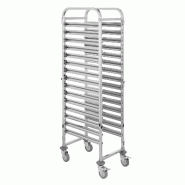 GastroHero Chariot à étagères ECO 15 EN 40 x 60 - inox LR-15MEN