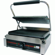 Grill paninis électrique - plaque simple rainurée (GH811E) l410mm AFI collin-lucy
