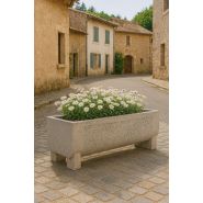 Jardinière pour collectivités rectangulaire en béton - article 360