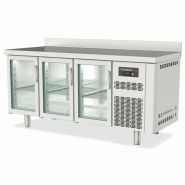 Meuble 700 adossé positif s-line - 3 portes vitrées - PTGRV-180-S