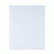 Pochette perforée A4 pour 4 photos 10x15 cm paysage - 10 pochettes fond  blanc