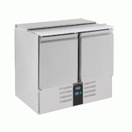 Saladette de préparation réfrigérée 2 portes capot inox - P7950.0105