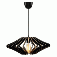 WellHome - Plafonnier noir de 55 cm, motif ange - noir WH1125