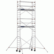 Échafaudage roulant aluminium AL 205 version standard - Hauteur de travail : 6,90 m - DUARIB - 613715 Échafaudage roulant aluminium AL 205 version standard - Hauteur de travail : 6,90 m - DUARIB - 613715
