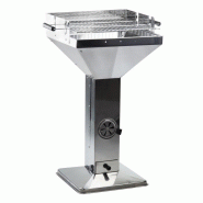 Barbecue en inox sur pied / colonne 'madeira'