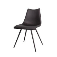 Anticline Créations Chaise couleur noire H82 X L45 X P56 - assise H43 cm - noir fonte CS1416 Anticline Créations Chaise couleur noire H82 X L45 X P56 - assise H43 cm - noir fonte CS1416