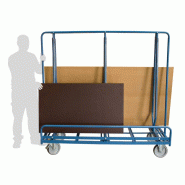Chariot porte-panneaux simple ou double face de chargement