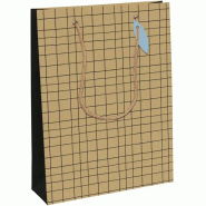 Clairefontaine Lot de 6 Sac cadeau Minimalist, grand format (26,5x14x33 cm), papier 210 g/m², cordelette assortie - 5033601514459