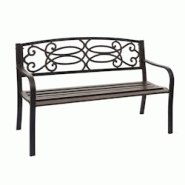 Décoshop26 - Banc de jardin acier revêtu de poudre 2 places couleur bronze 04_0001120 - 3000294232696 Décoshop26 - Banc de jardin acier revêtu de poudre 2 places couleur bronze 04_0001120 - 3000294232696