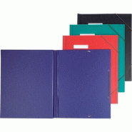 ELBA chemise courrier A4 en PVC, avec élastiques, bleu - bleu 63430BL