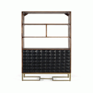 GINER Y COLOMER SL Bibliothèque Onyx en bois de manguier 180cm x 80cm x 40cm - multicolore 1971