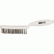 KS Tools Brosse métallique à 4 rangées acier, 285 mm - 4042146257265 KS Tools Brosse métallique à 4 rangées acier, 285 mm - 4042146257265