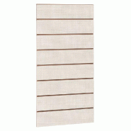 Panneau rainuré R15 L59,5xP120cm épaisseur 18mm - toile écru