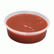 Petits pots à sauce micro-ondables en plastique recyclable - 50ml - Lot de 100 | Fiesta