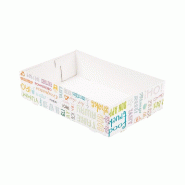 Plateaux repas à emporter blanc Parole 25,5x16x6,5cm - par 300