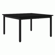 VidaXL Table basse Chêne noir 80 x 80 x 45 cm Bois d'ingénierie Modèle Zenith Confort - 892578