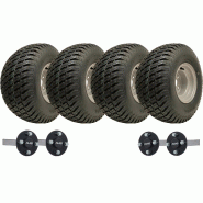 18x9.50-8 Twin Axle ATV Quad Trailer Kit 4 P332 Grass Wheels ALKO Axles 1500kgs 18x9.50-8 Twin Axle ATV Quad Trailer Kit 4 P332 Grass Wheels ALKO Axles 1500kgs