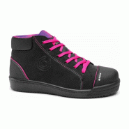 Base - Chaussures de sécurité basses pour femmes en cuir velours noir et rose MARGOT TOP S3 http://carbonn.Fr/img/co/462.Jpg Taille 39 - 39 matière