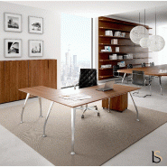 Bureau de Direction Segno avec retour - Dellarovere - 210, Noyer_0