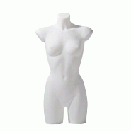 Buste torso femme blanc H79 cm - Taille 38 - Polyéthylène léger et maniable