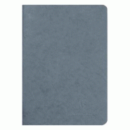 Clairefontaine Lot de 5 Carnet Age Bag A5, 96p./48 feuilles 90 g/m² piquées, couv. Coloris gris, uni - 3329687331052