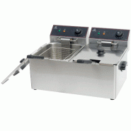 Cuistance Friteuse électrique sur table 2x8 litres - Inox professionnelles CHR - inox DF8L2