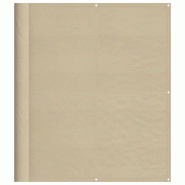 Écran de balcon beige 120x800 cm 100% polyester oxford Modèle Ombre Delta - 4000187